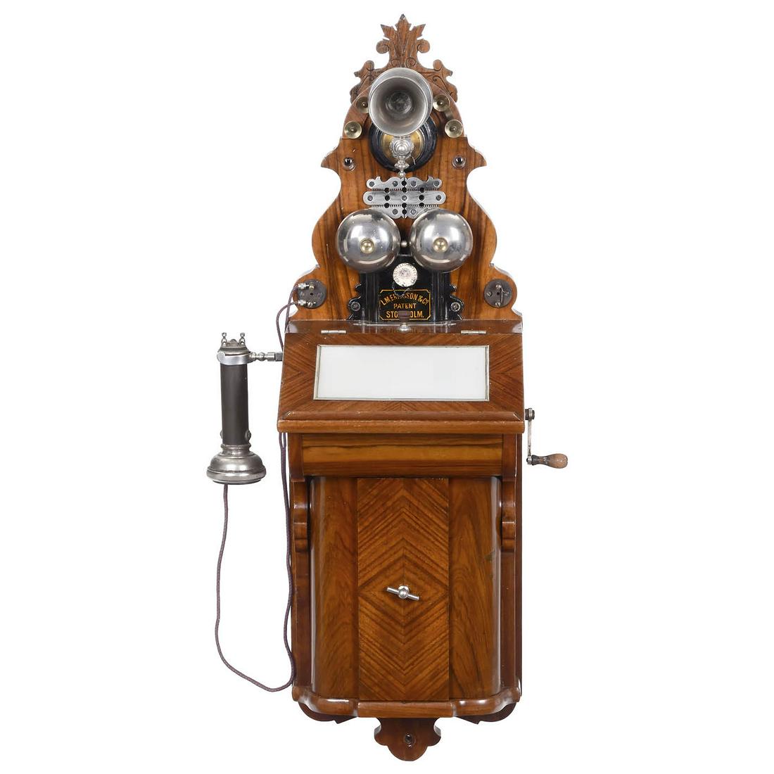 Ericsson Model AB 505 Wall Telephone, c. 1895 (1 of 3)