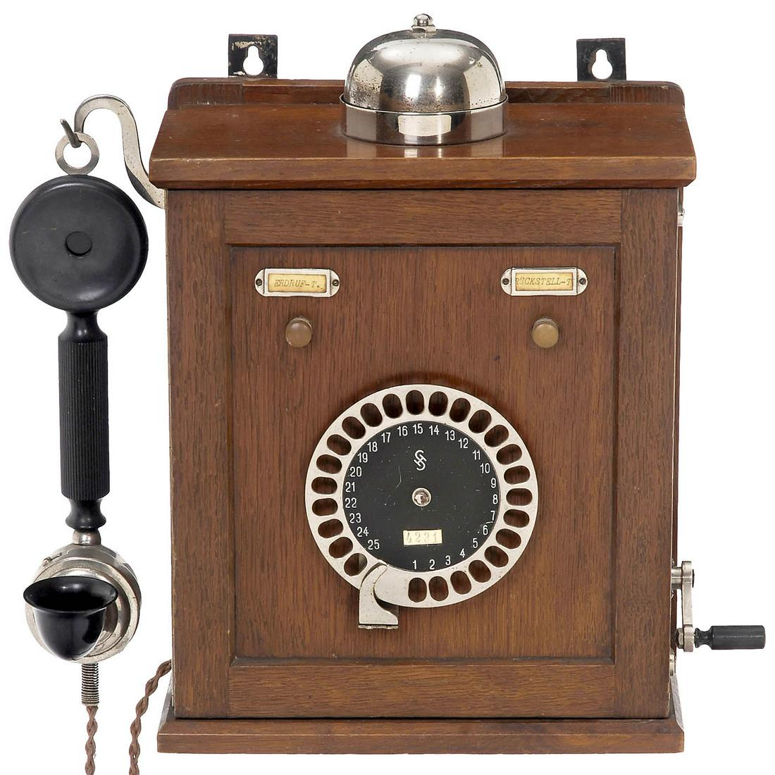 Intercom Telephone with 25-part Number Switch, 1923 (1 of 2)