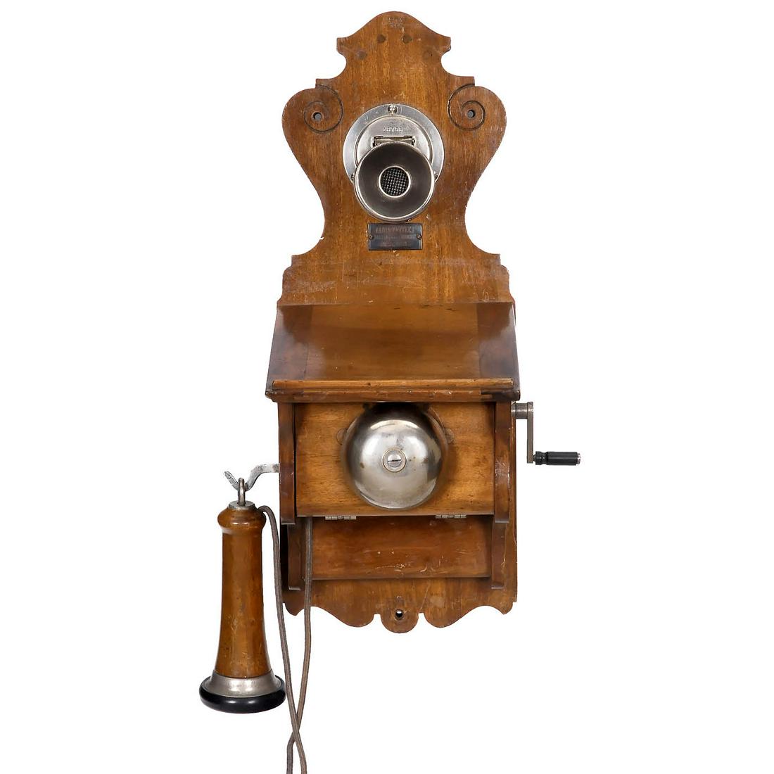 Bavarian Wall Telephone by Zettler, c. 1900 (1 of 2)