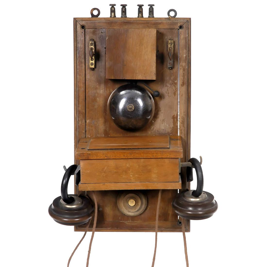 Wall Telephone with Carbon Pencil Microphone, c. 1885 (1 of 2)