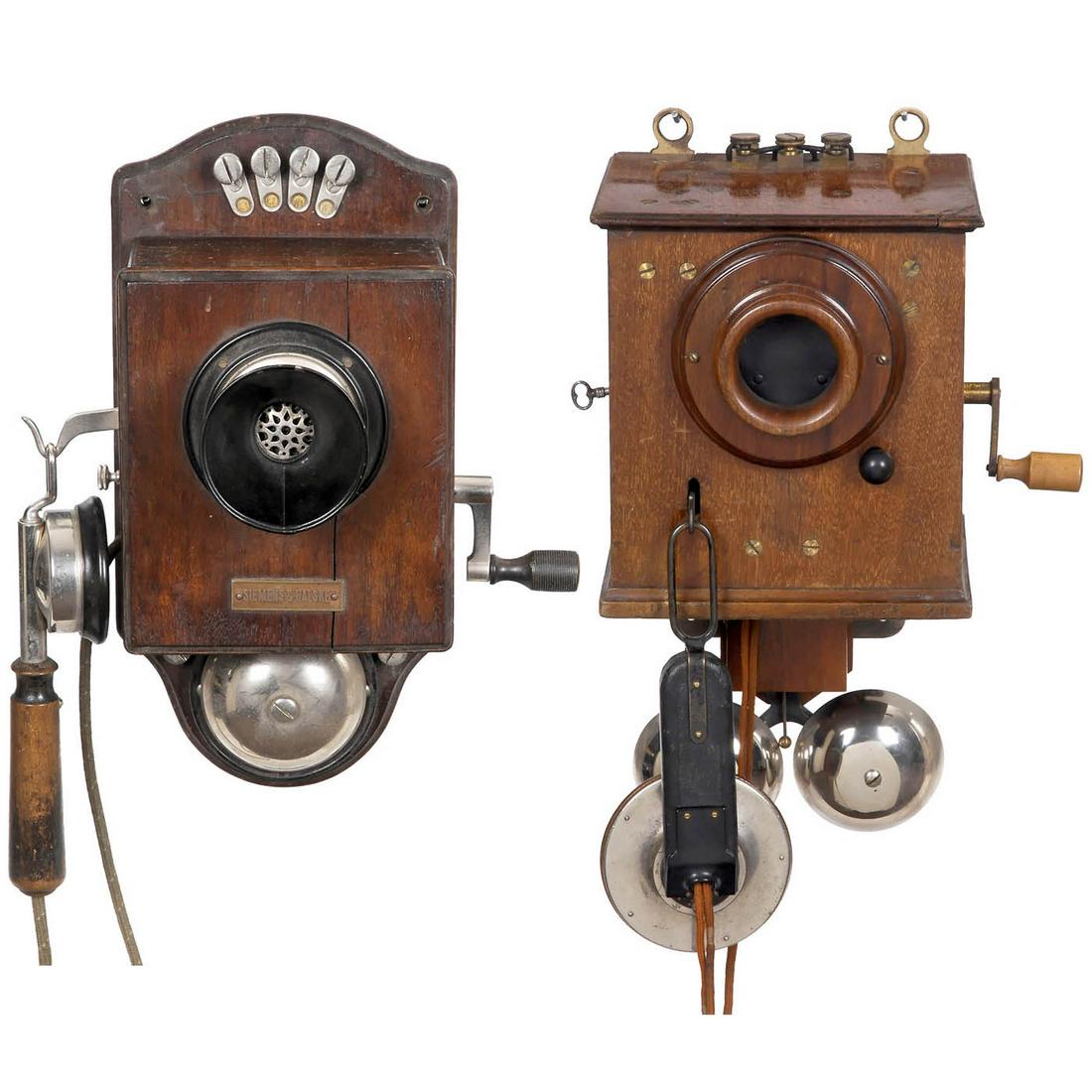 Two Early German Wall Telephones (1 of 5)