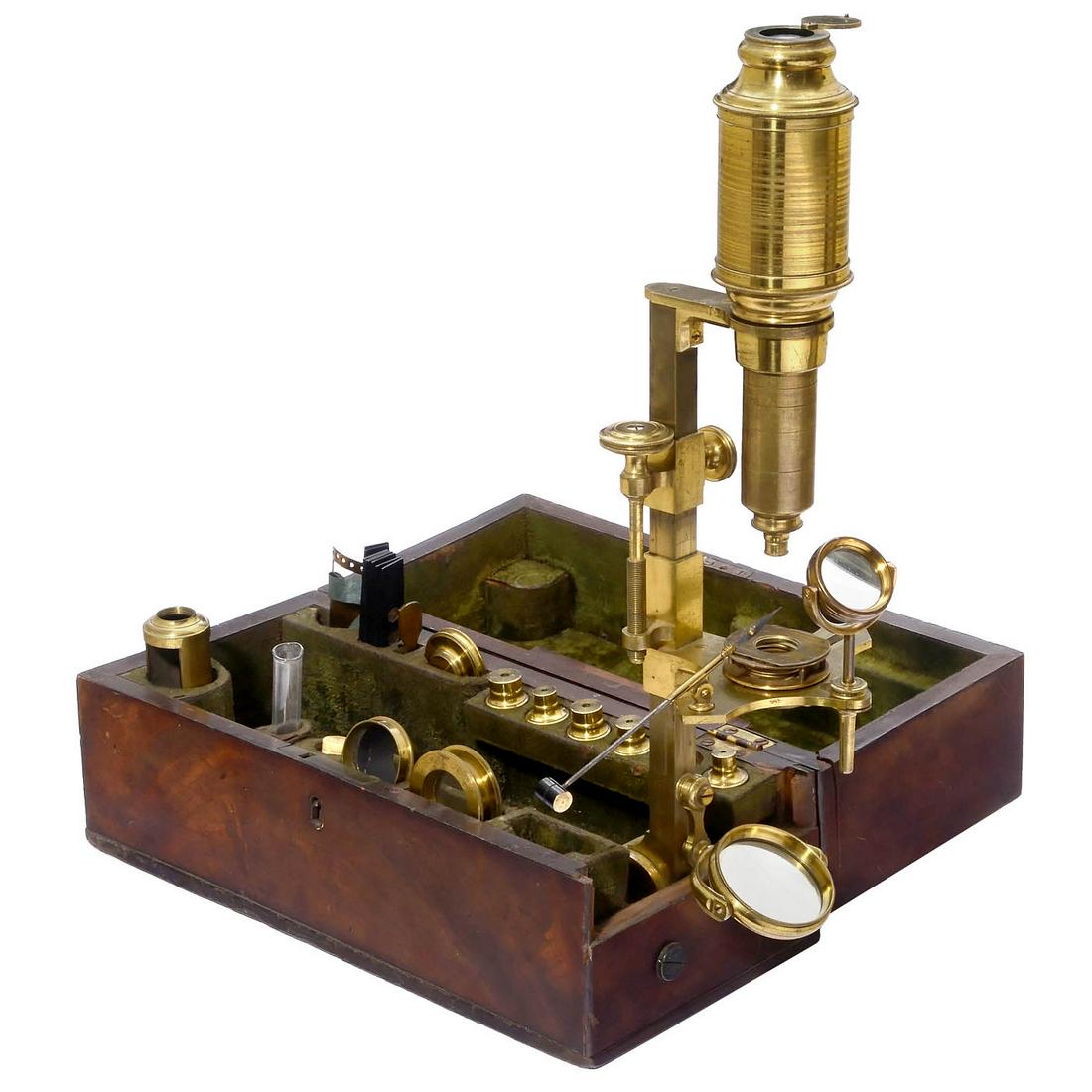 English Compound Monocular Chest Microscope by Nairne & (1 of 3)