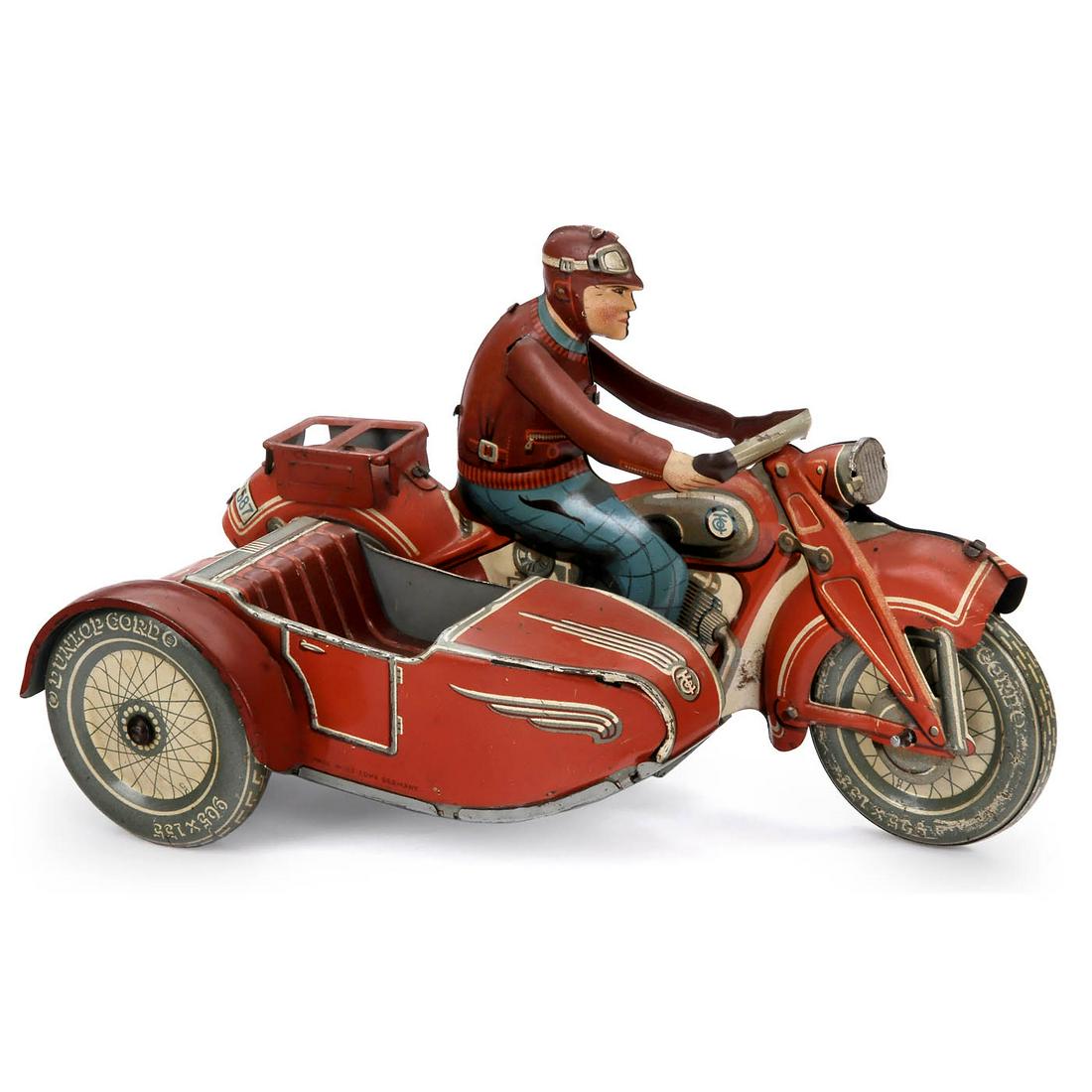 Motorcycle with Sidecar by Tipp & Co, c. 1955 (1 of 2)
