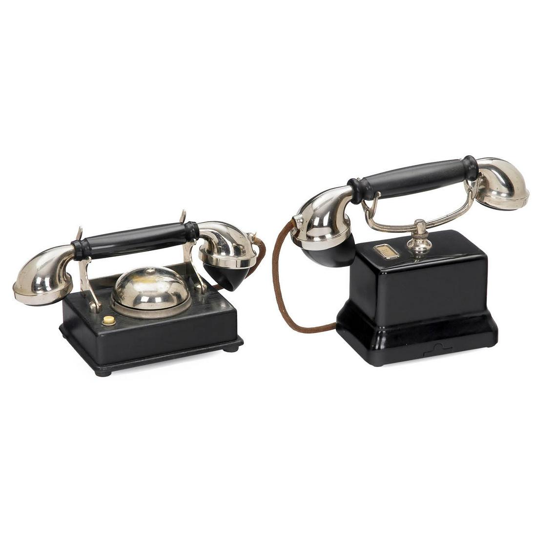2 Ericsson Wincrantz Art-Deco Telephones, c. 1929 (1 of 1)