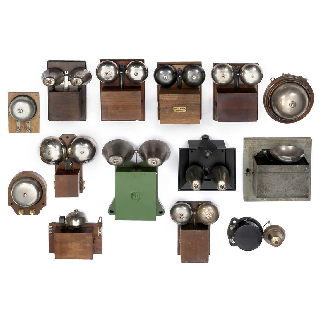 14 Early German Telephone Bells (1 of 1)