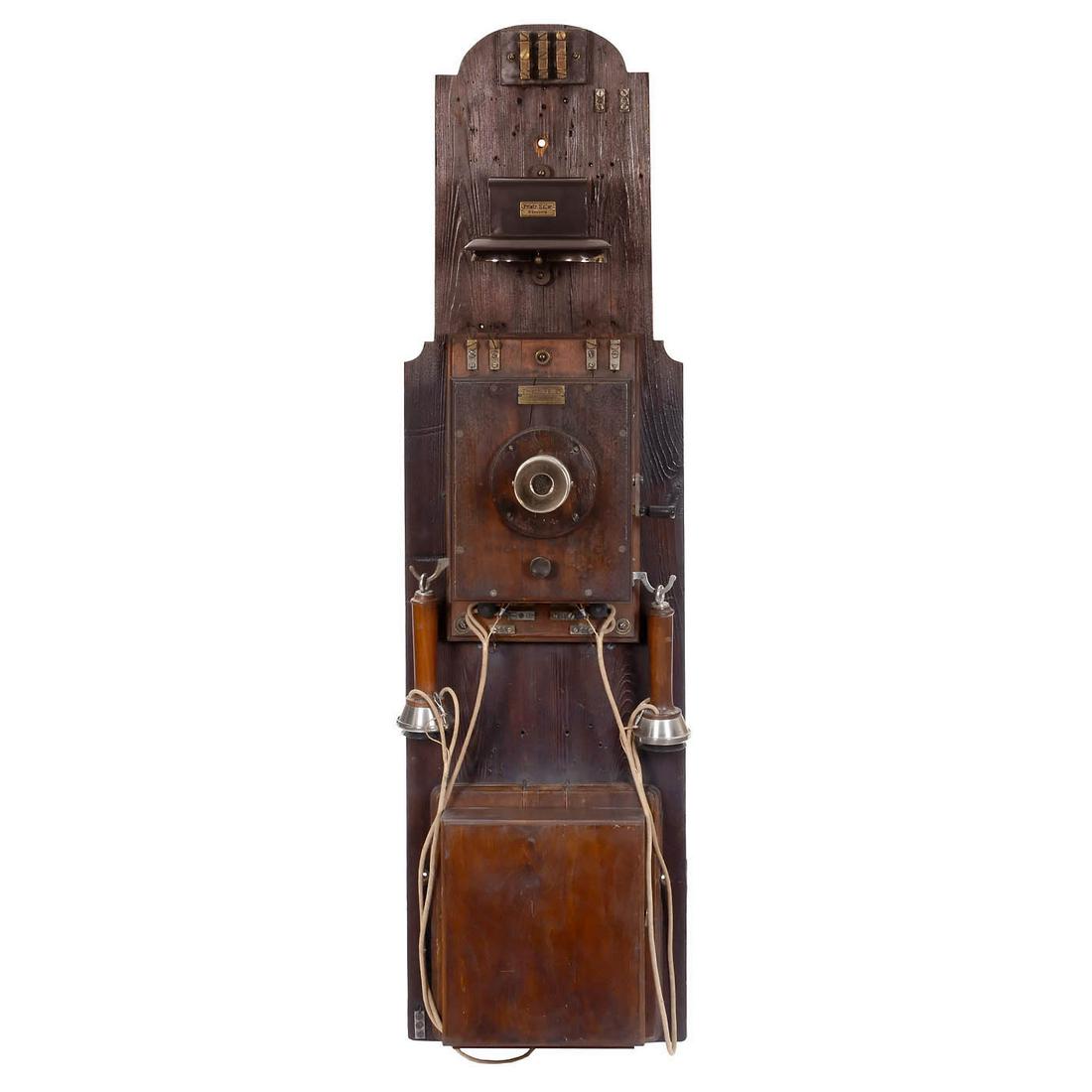 Bavarian Wall Telephone Station by Heller, c. 1900 (1 of 2)