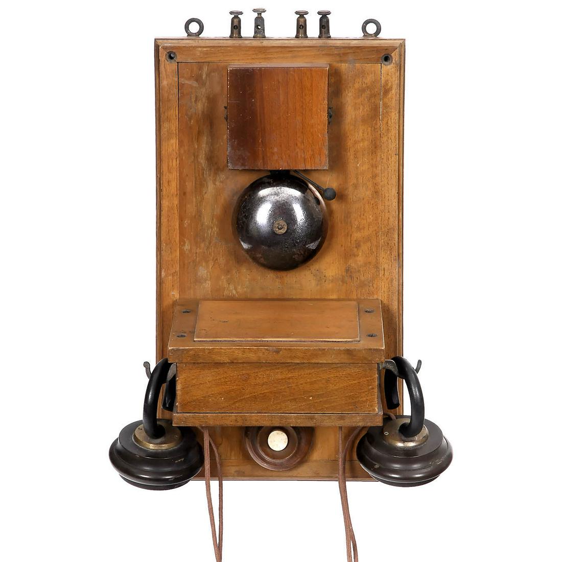 Wall Telephone with Hughes-Type Microphone, c. 1890 (1 of 2)