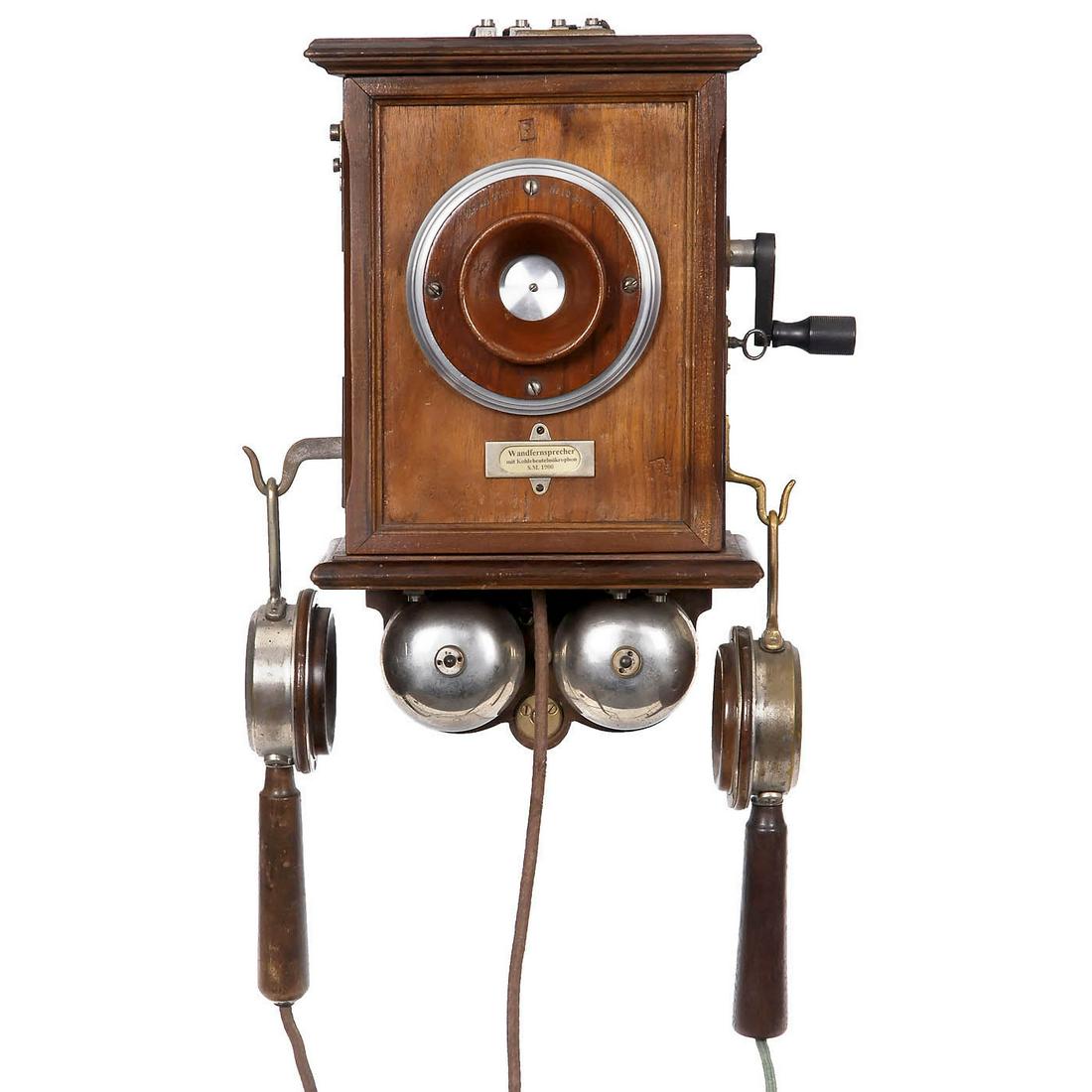German Wall-mounted Model M 1900 Telephone, c. 1900 (1 of 2)