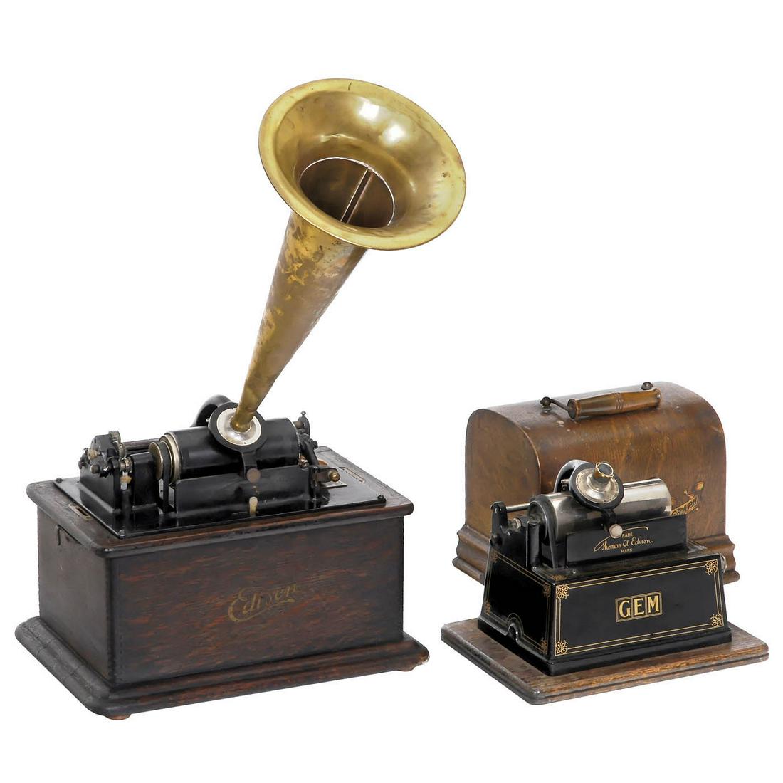 Two Edison Phonographs (1 of 1)