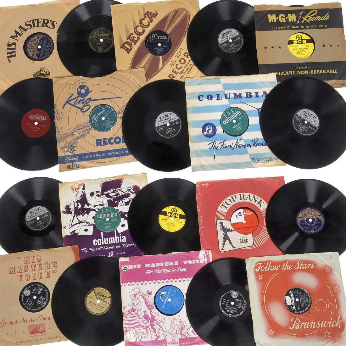 71 Jukebox and Rock 'n' Roll Shellac Records, 1950s (1 of 1)