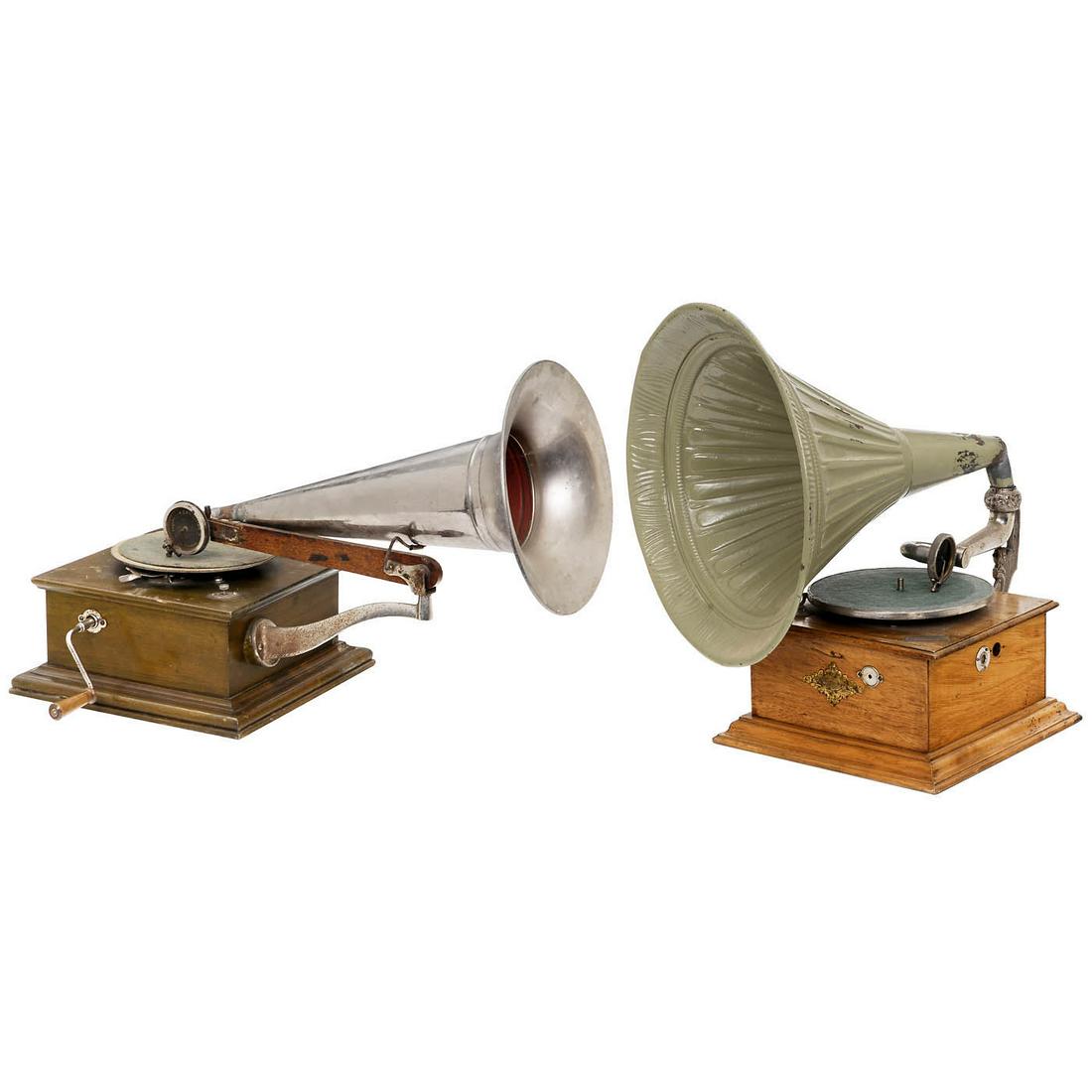 Two Horn Gramophones, c. 1910 (1 of 3)