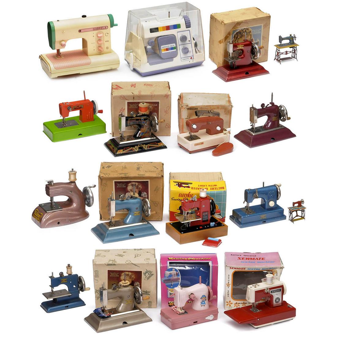 Seventeen Toy Sewing Machines (1 of 1)