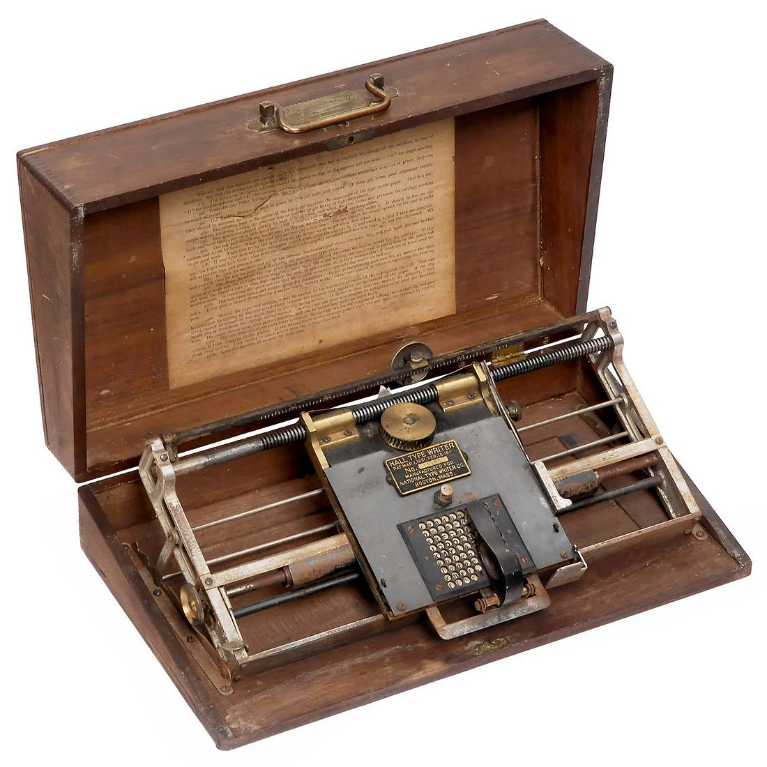 Hall Type Writer, 1881 onwards (1 of 1)