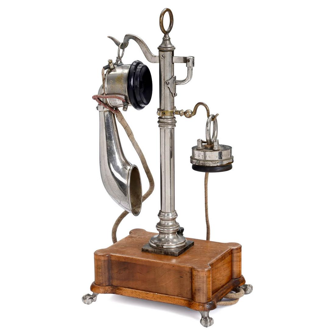 French Desk Telephone after Berliner, c. 1910 (1 of 1)