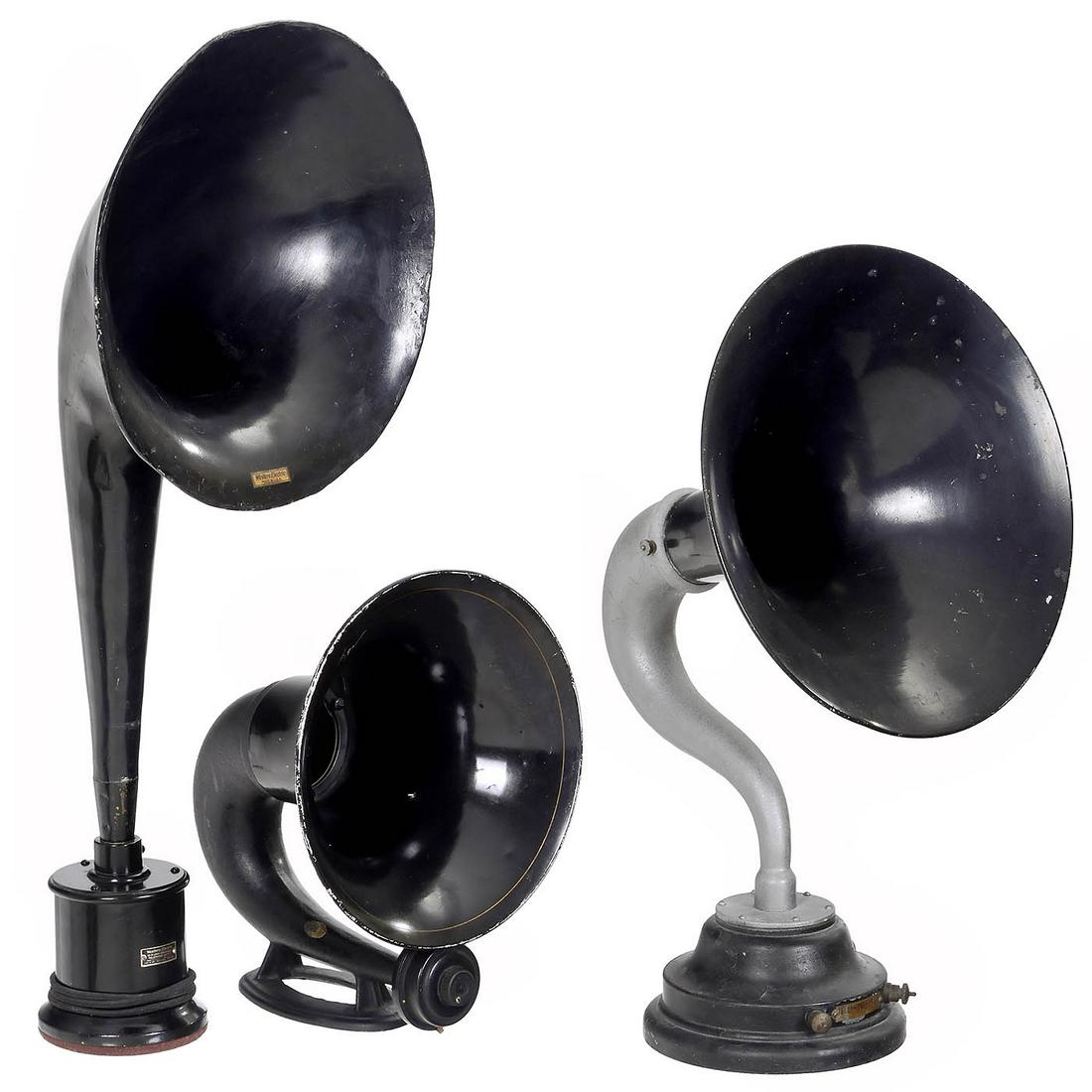 Three Radio Horn-Type Loudspeakers (1 of 3)