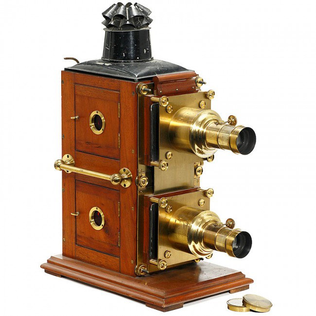 Bi-Unial Lantern, c. 1890: Bi-Unial Lantern, c. 1890 Good looking lantern. Approx. 25 in. high. With original gaslight burner. Probably "W. Watson & Sons", London, c. 1890. Little damages to the paintwork. Watson Bi-Unial Later