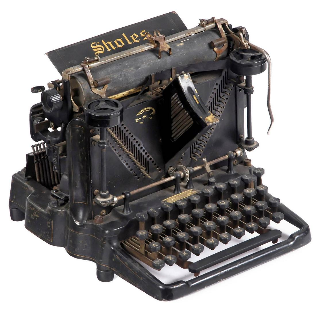 Sholes Visible (Meiselbach) Typewriter, 1901 (1 of 2)