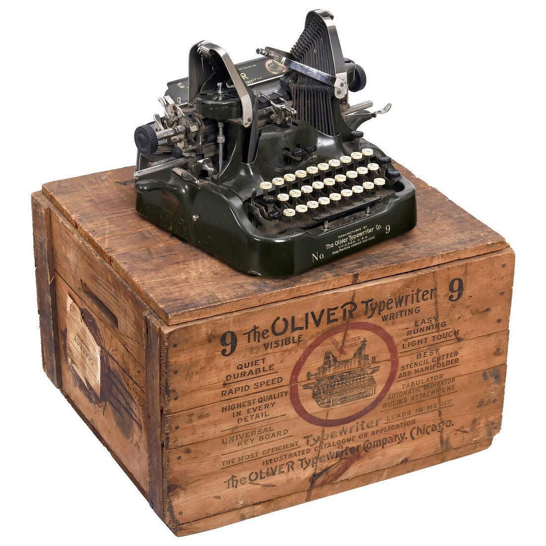 Oliver No. 9 in Original Wood Shipping Crate, c. 1919 (1 of 2)