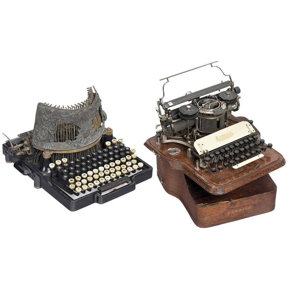 Bar-Lock No. 6 and "Hammond No. 12 Universal" Typewriters (1 of 3)
