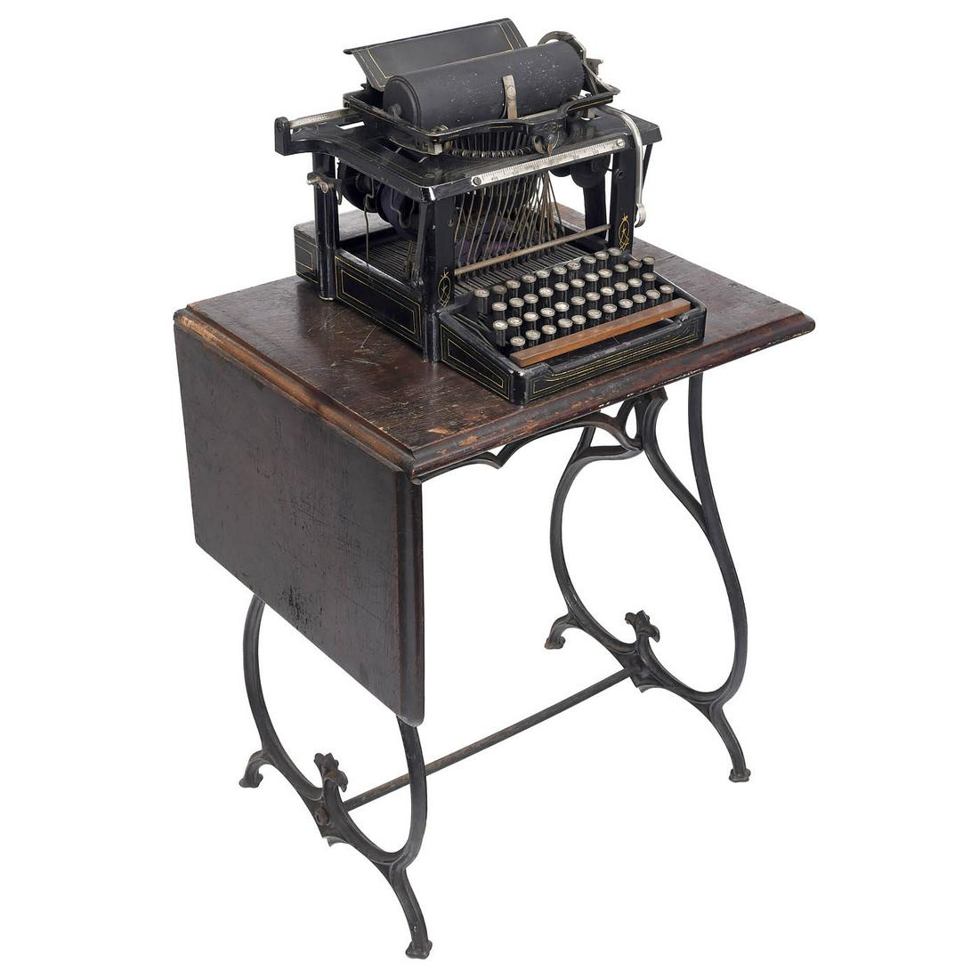 The Perfected Type Writer No. 4 with Typewriter Table, 1882 (1 of 2)