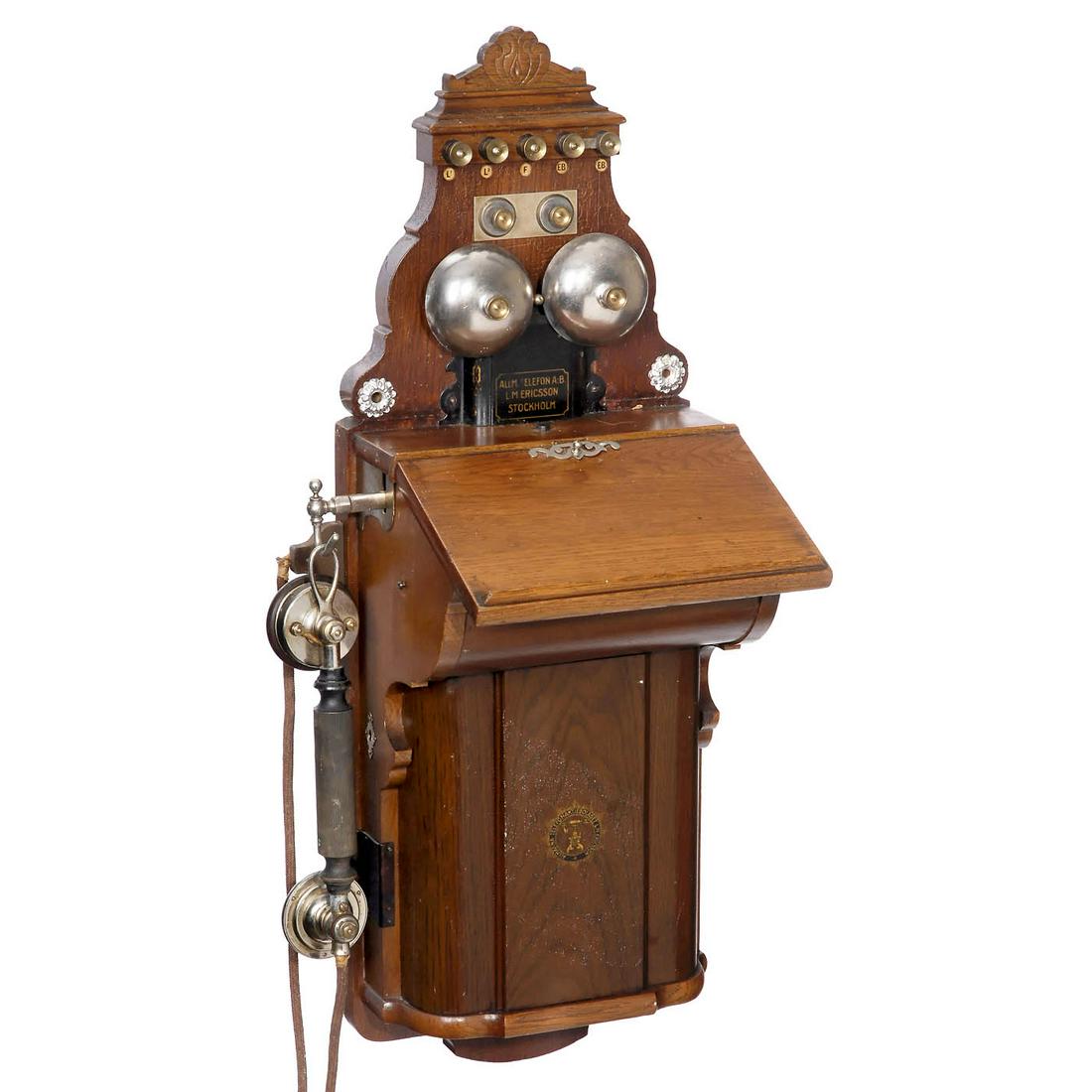 Ericsson Commonwealth Wall Telelephone Model AB 530, c. 1905 (1 of 1)