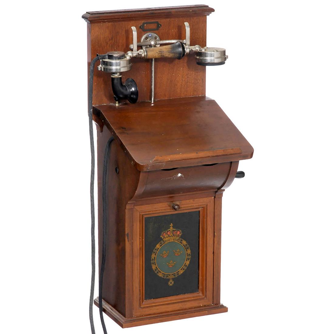 2 Swedish Televerkets Wall Telephones (1 of 1)