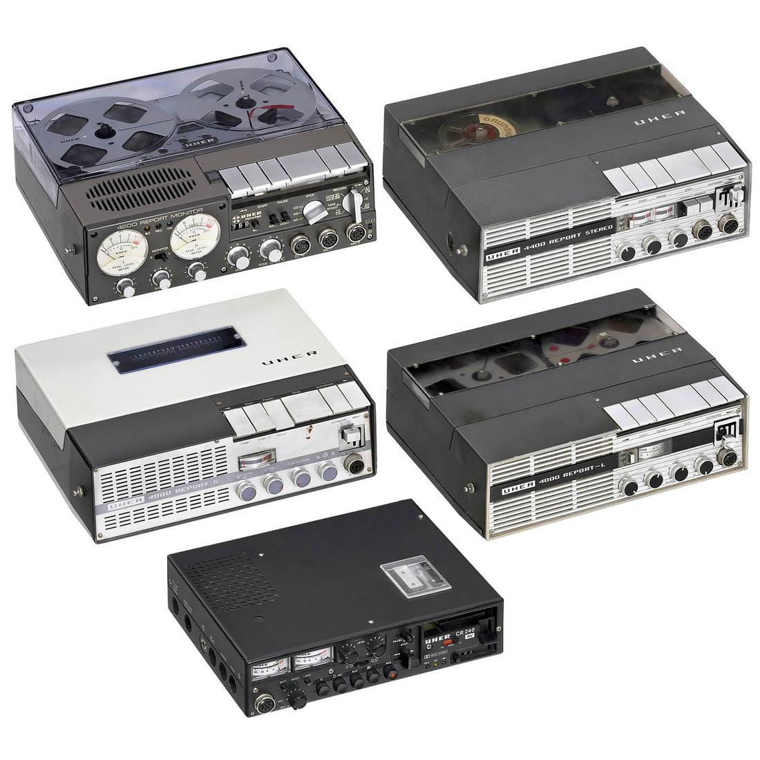 4 Uher Report Tape Recorders, c. 1960-80 (1 of 1)