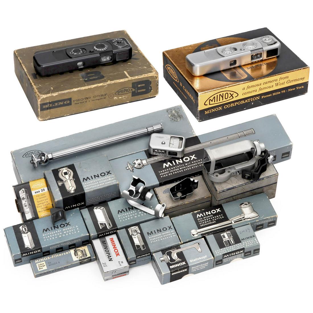 Minox B Black and Minox B Chrome and Accessories (1 of 3)