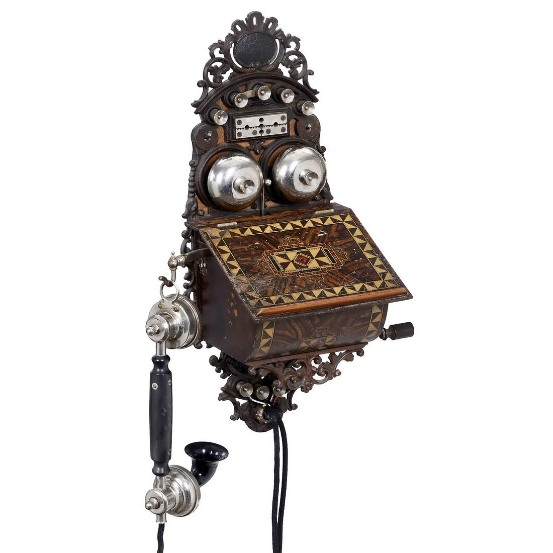 Norwegian Wall Telephone by Elektrisk Bureau, Kristiania, 1897 (1 of 2)