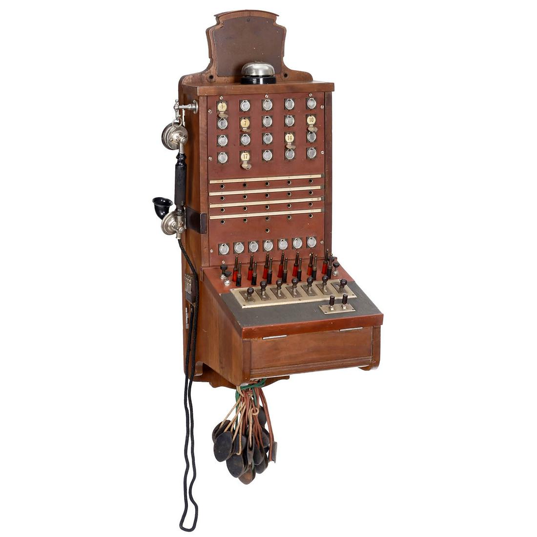 Large Switchboard by L.M. Ericsson, c. 1910 (1 of 1)