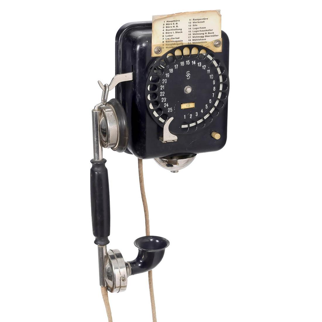 Siemens & Halske Wall Telephone, c. 1925 (1 of 1)