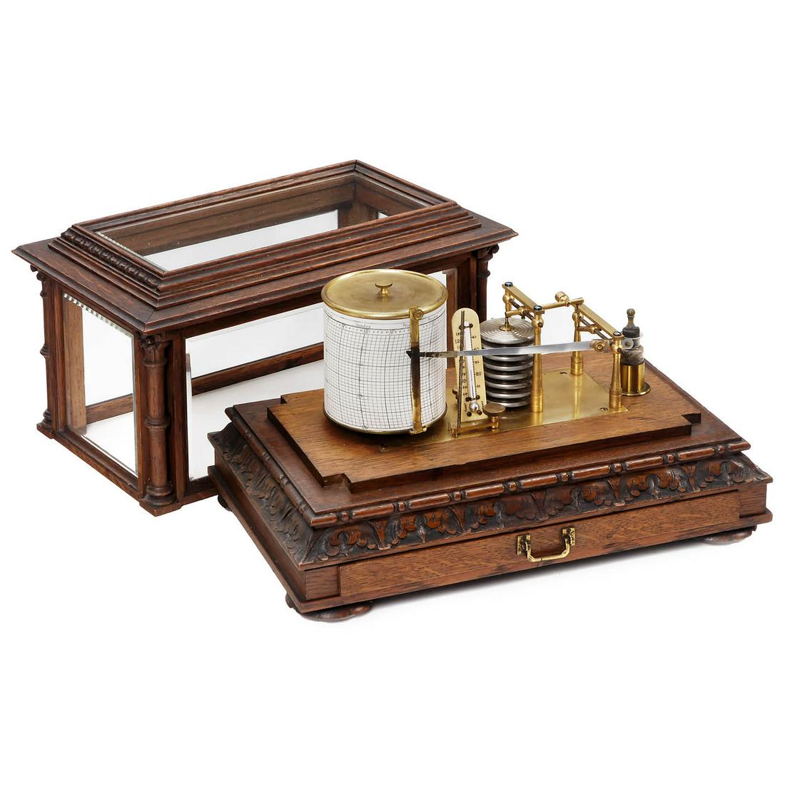 English Aneroid Barograph, c. 1900 (1 of 2)