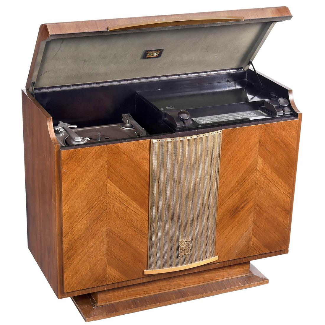 PathÃ©-Marconi Radio Furniture with Record Player, c. 1950 (1 of 2)