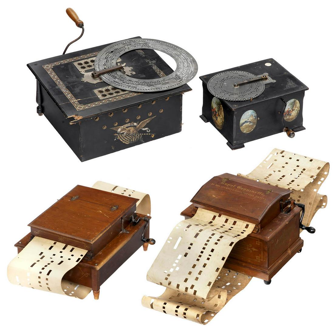 4 Organettes, c. 1890-1900 (1 of 4)