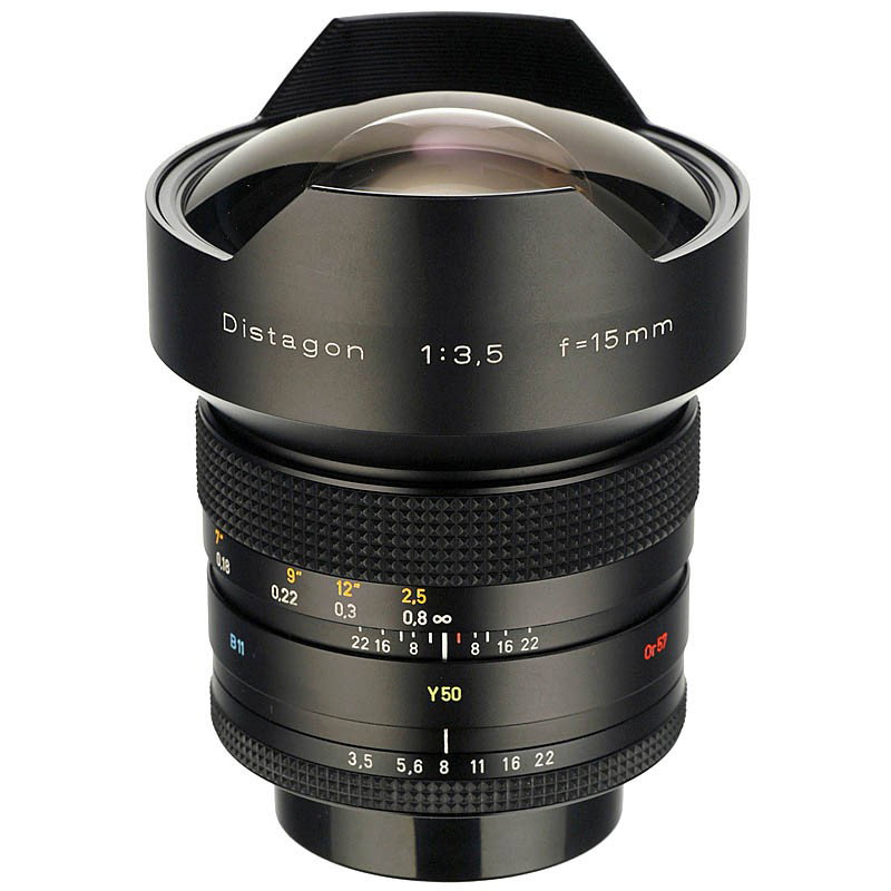 Distagon T 3,5/15 mm for Contax RTS: Distagon T 3,5/15 mm for Contax RTS Carl Zeiss. "Made in Germany". With box, soft case and 2 caps. - Like new! Distagon T 3,5/15 mm für Contax RTS Carl Zeiss. "Made in Germany". Mit Karton, Softcase 