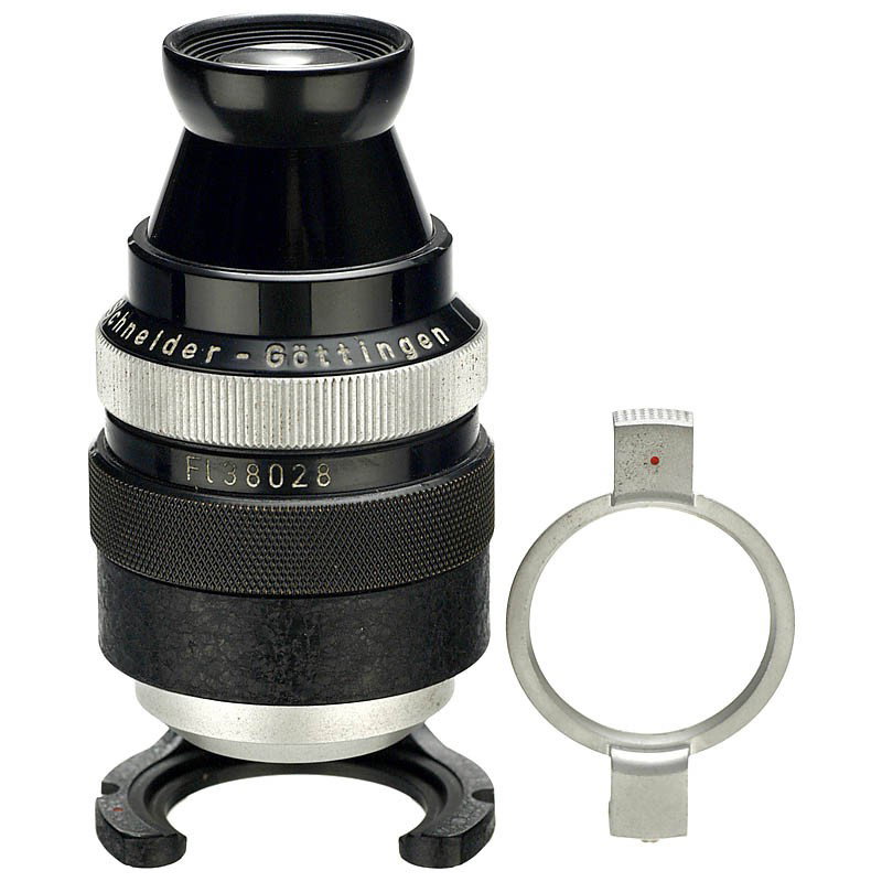 "Auswerte-Lupe 12x" by Schneider-Göttingen, c. 193: "Auswerte-Lupe 12x" by Schneider-Göttingen, c. 1936 Rare magnifying glass by Schneider and ISCO in Göttingen, with cross-hair eyepiece and case. Auswerte-Lupe 12x von Schneider-Göttingen, um 1936 S