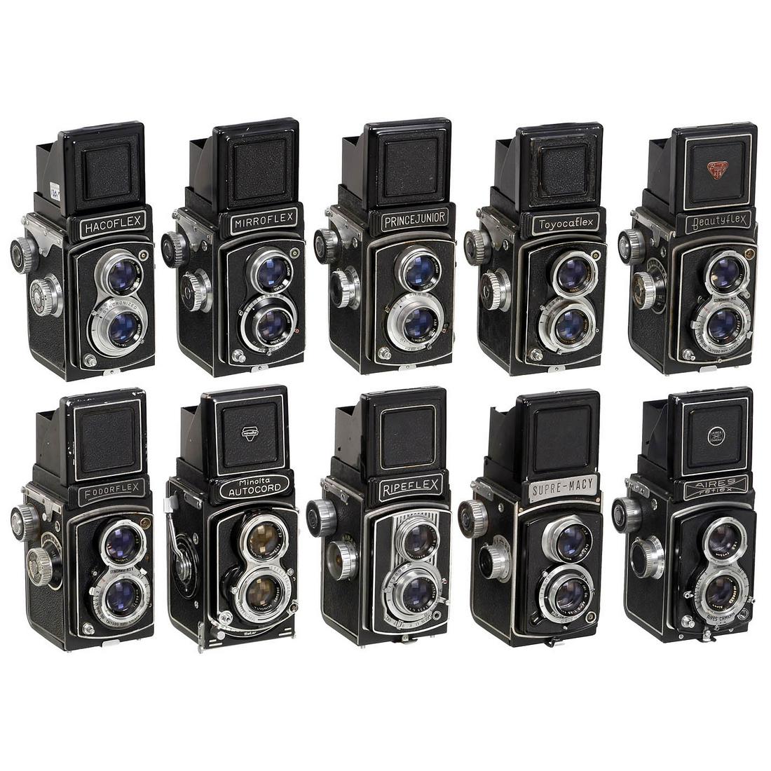 10 Japanese TLR Cameras (6 x 6 cm), c. 1955-60 (1 of 1)