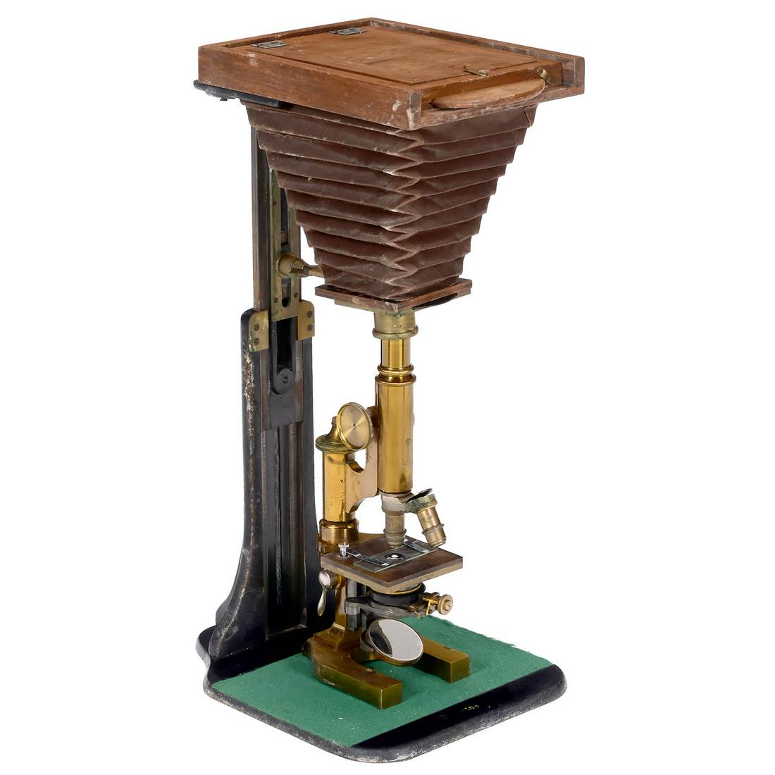 Leitz Large-Format Microscope Camera and Micro-scope, c. 1900 (1 of 1)