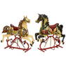 2 Carousel Rocking Horses with Spring Suspension, c. 1950