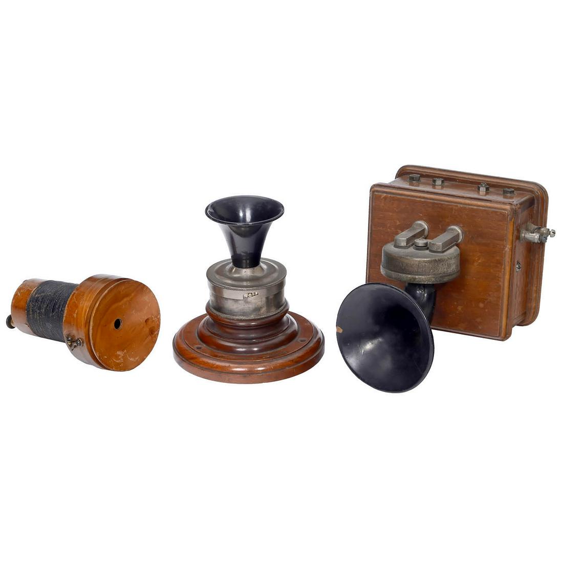 2 Telephone Microphones and 1 Receiver (1 of 1)