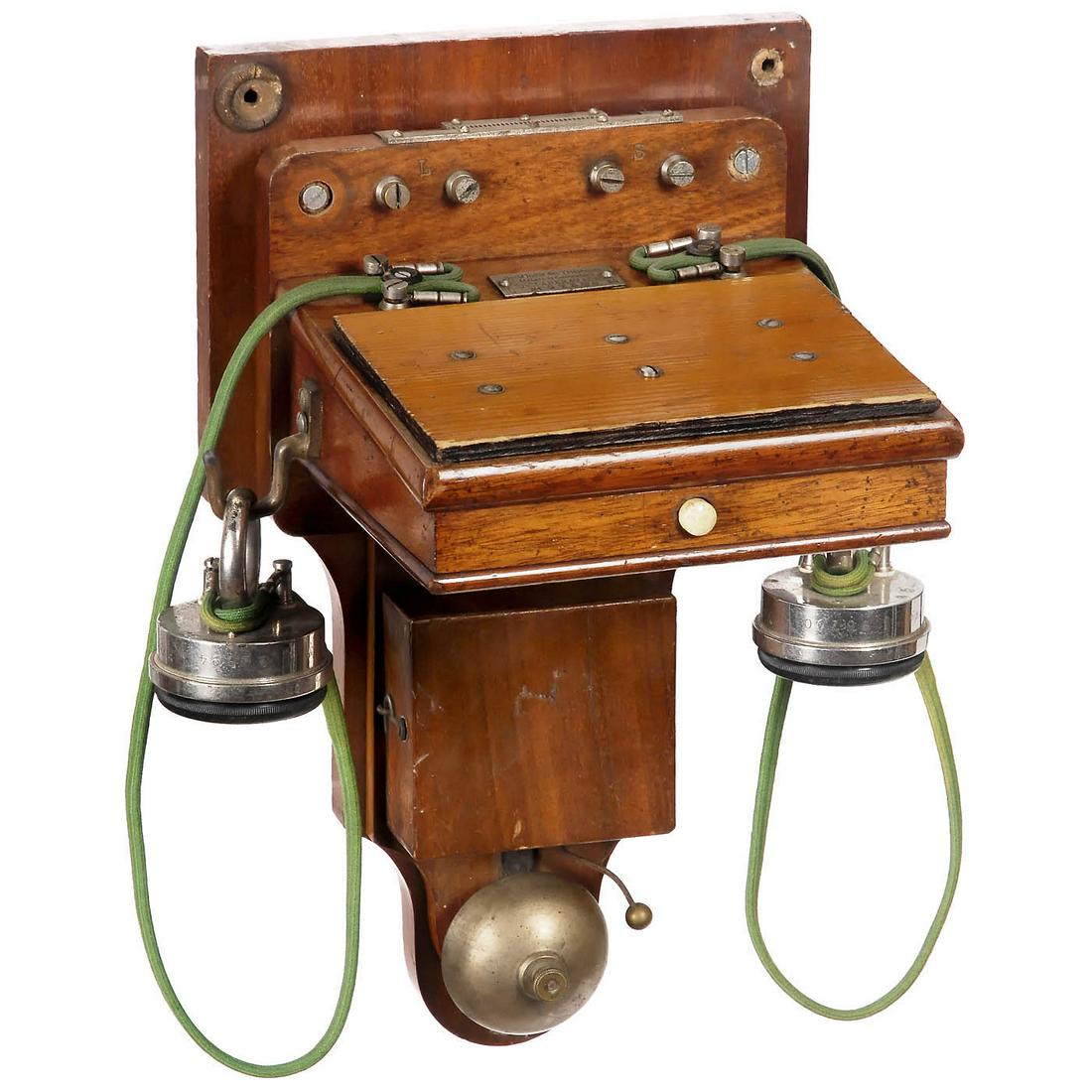 French "Système Ader" Wall Telephone, c. 1880 (1 of 1)
