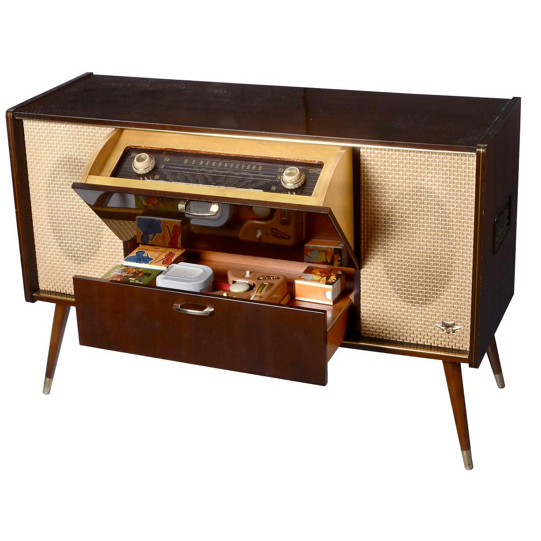 Tefifon Silvana Radio Receiver with Sound Tape Player, 1959 (1 of 1)