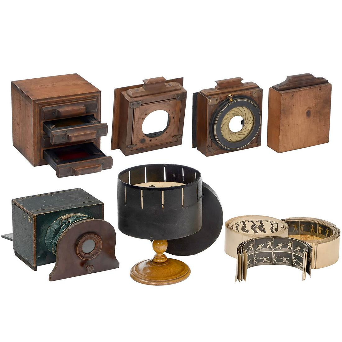 Polyorama Panoptique, Zootrope and Parts of a Three-Color Projector (1 of 3)