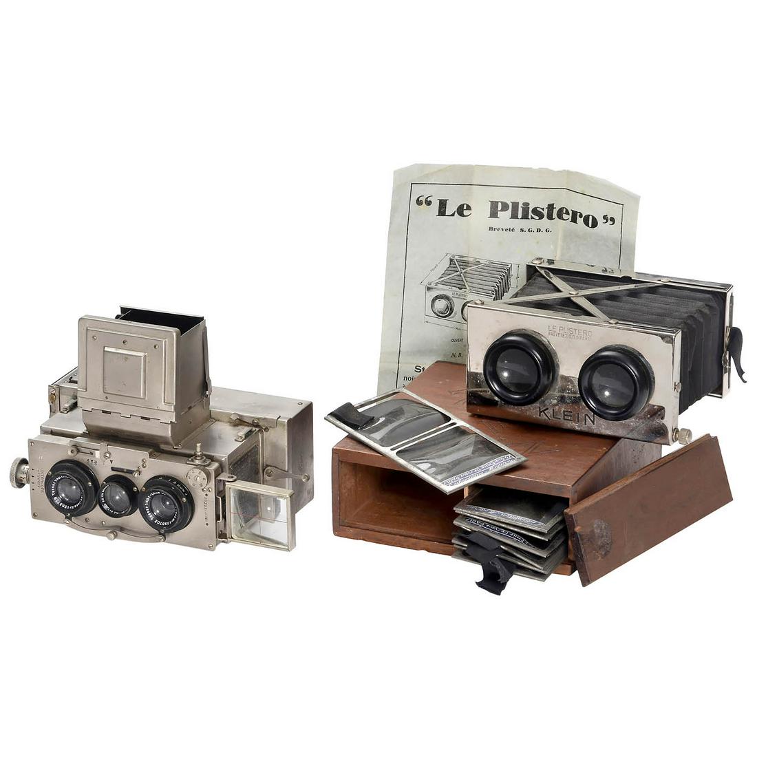 Cornu Ontoscope Stereo Camera and Stereo Viewer with Autochromes, c. 1930 (1 of 1)