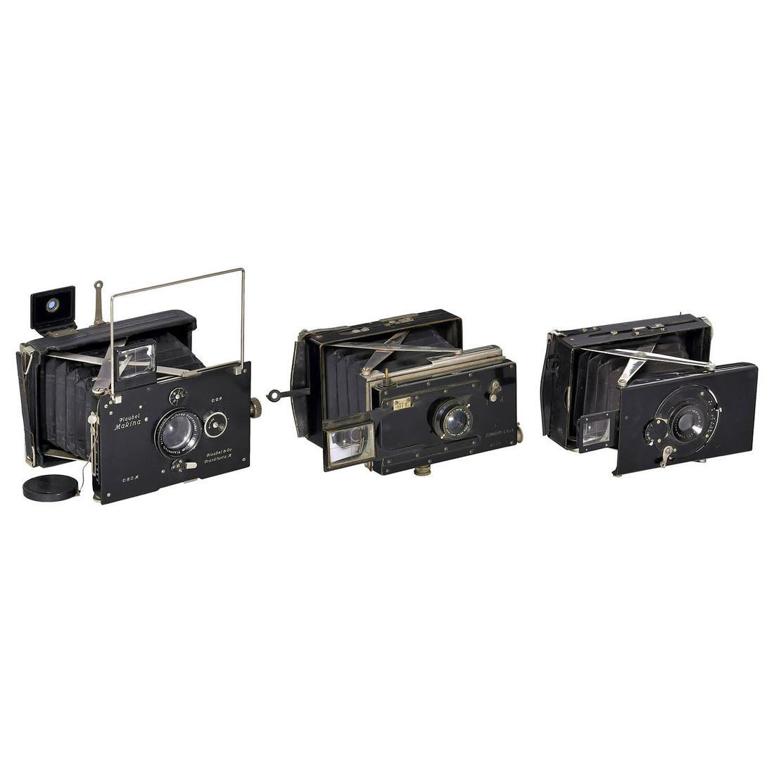3 Strut Cameras for 6.5 x 9 cm, c. 1930 (1 of 1)