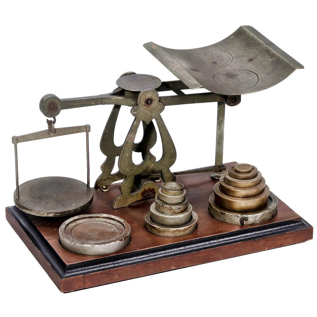English Brass Postal Scale, c. 1890 (1 of 2)