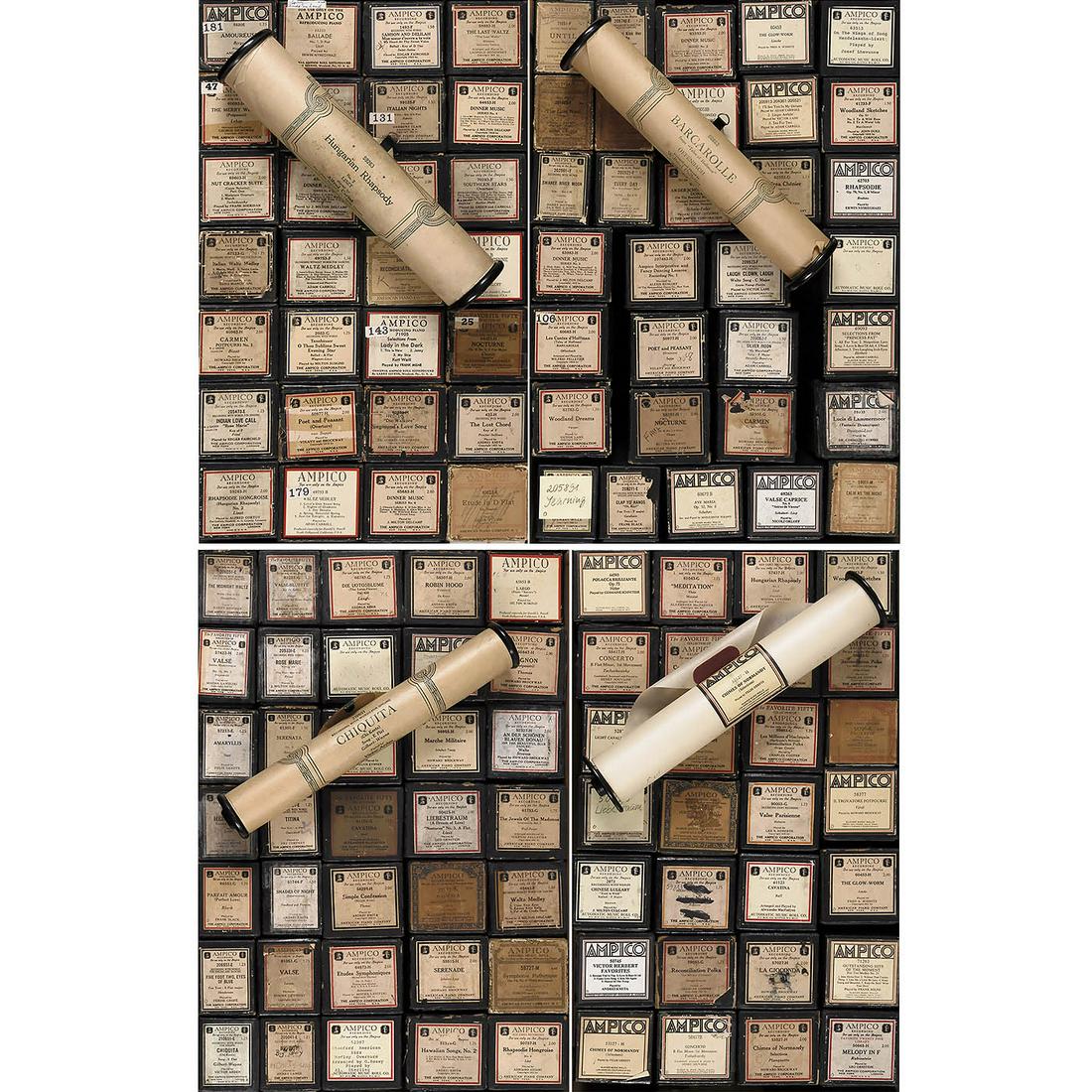 Lot of 122 Ampico Player Piano Rolls (1 of 7)
