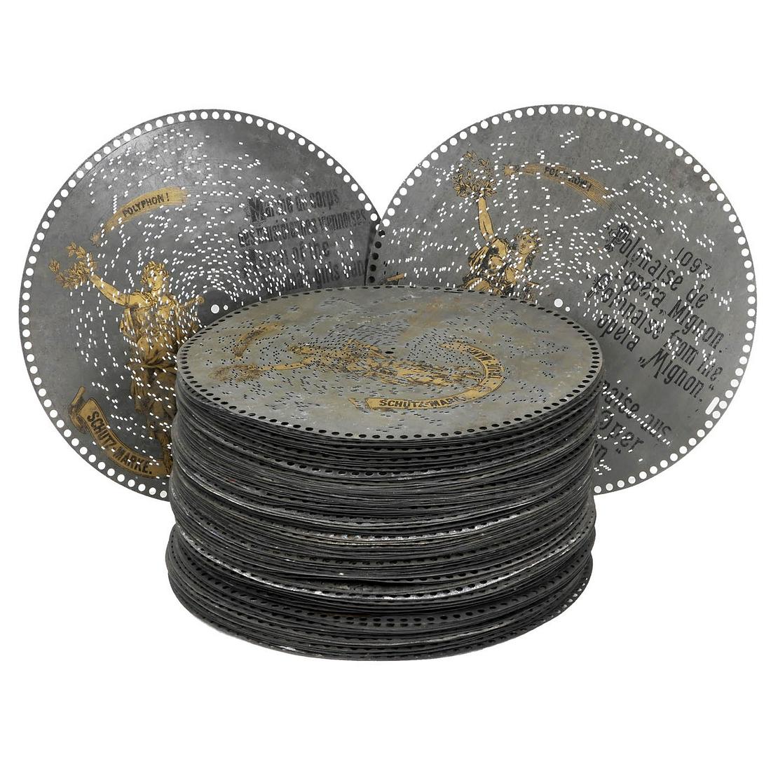 110 Polyphon 15 ¾ in. Discs, c. 1890 (1 of 1)