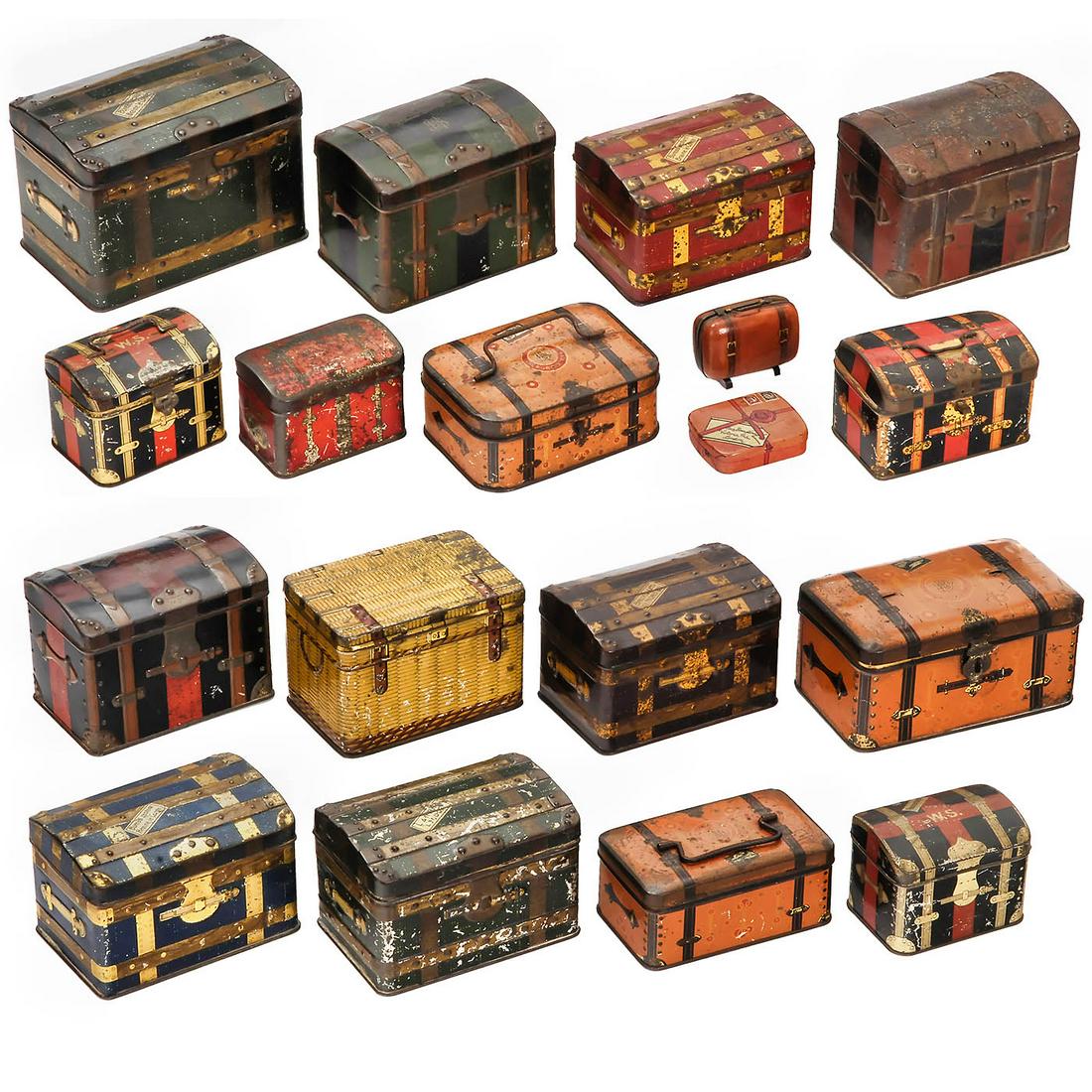 18 Suitcases for Toy Cars, c. 1930 (1 of 3)