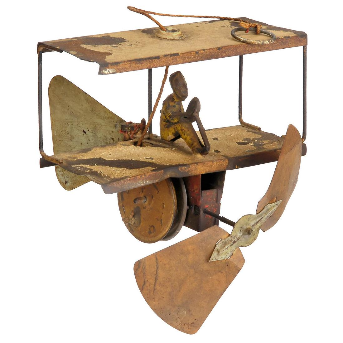 Tin Toy Biplane, c. 1900 (1 of 1)
